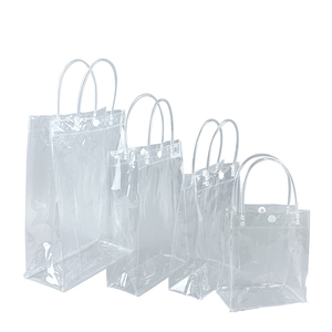 Custom Logo Promotional Packaging Bags PVC Plastic Gift Cosmetic Shopping Tote Bag