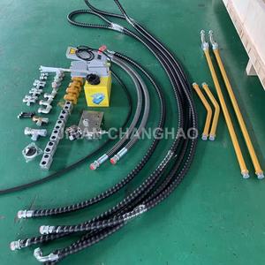 Komplett satz Durchfluss teiler ventil Bagger lader Hydraulik schalter mit Rohrleitung sätzen - Product Image 2