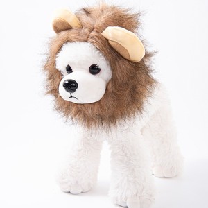 Disfraz de León de Peluche para Perros, Ropa Suave para Mascotas, Accesorio para Todas las Estaciones, Gorro de León de Dibujos Animados - Product Image 1