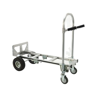 1000 LBS Heavy Duty Aluminum Moving Dolly Platform Cart Convertible Hand Truck with Double Grip Handles