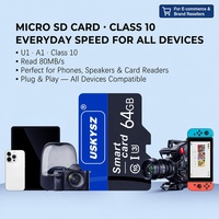Tarjeta de Memoria Micro TF OEM ODM al por Mayor para Cámara DSLR, Videocámara, Vlog, Video 4K, Clase 10 U3, 32GB, 64GB, 128GB