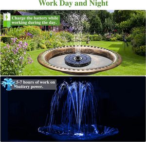 Piscine extérieure RGB <span class=keywords><strong>Fontaine</strong></span> Maison Décorative Intérieur Cascade Mur <span class=keywords><strong>Solaire</strong></span> Eau Jardin <span class=keywords><strong>Fontaine</strong></span> - Product Image 3