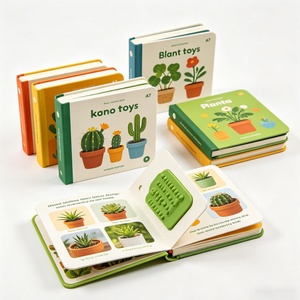 Impresión de Libros de Cartón de Calidad Infantil, con Texturas para Tocar y Levantar las Solapas, Primer Libro de Lectura, Seguro para Niños - Product Image 1