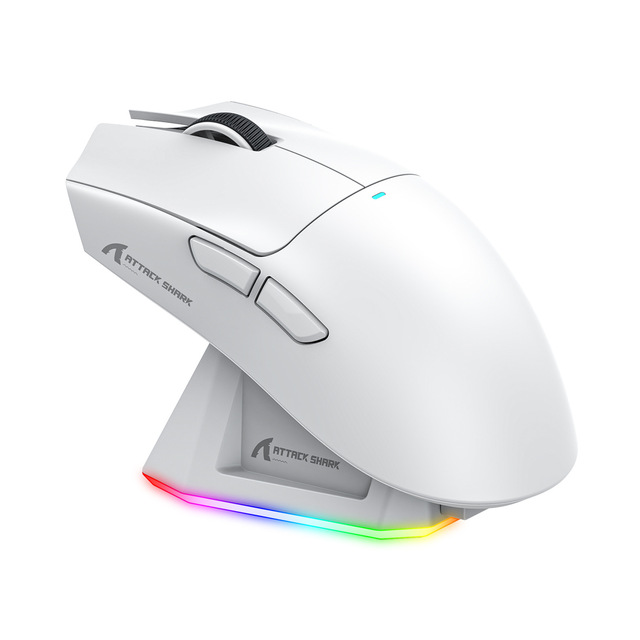 Haohuaxin High Quality Mouse Lightweight E-sports Game Three-mode 2.4Ghz Wireless Optical Sensor 7 Buttons RGB Charging Bottom