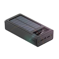Banco de Energía con Cargador Inalámbrico de 36000 mAh, 4 Cables Integrados, Seis Salidas, Carga Rápida de 15 W, Bancos de Energía Solares