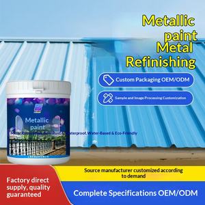 <span class=keywords><strong>Peinture</strong></span> industrielle métallisée à base d'eau, anti-rouille et anti-corrosion, inodore, écologique, pour articles en fer, portes en fer et radiateurs - Product Image 5