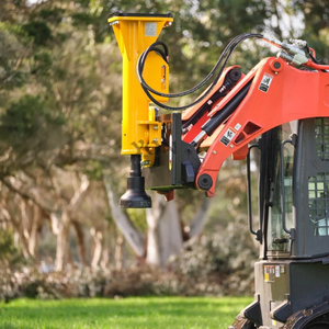 Pilonneuse SL1640 pour mini-chargeuse, pour le clouage de poteaux, l'installation de clôtures, de panneaux d'arbres, marteau à pieux - Product Image 5