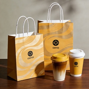 Gobelets en papier professionnels gaufrés argentés 12oz, jetables, pour café, avec encre de qualité alimentaire, pour la vente en gros aux cafés et commerces. - Product Image 3