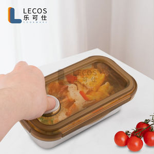 LECOS, proveedores mayoristas, novedad personalizada, contenedor de almacenamiento <span class=keywords><strong>para</strong></span> mantener fresco, fiambrera Bento a prueba de fugas de acero inoxidable de grado alimenticio - Product Image 2