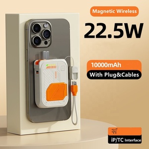 <strong>mac</strong> 22.5W Built in Cable 10000mah Magnetic Wireless Power Bank with Ac Plug Safes - Product Image 3