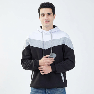 Sudadera con Capucha para Hombre, Talla Grande, Informal, de Invierno, con Mangas Largas, Tejido Cómodo, MOQ Bajo, en Venta - Product Image 1