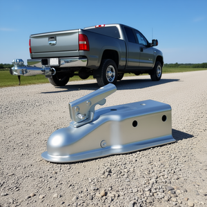 Acoplador de Remolque Recto con Bola de Enganche de 2 Pulgadas, Capacidad de 5000 Libras, Chapado en Zinc, Modelo para Camiones de Remolque - Product Image 2