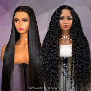 Nguyên Trinh Brazil Ren Phía Trước Tóc Giả Glueless Ren Trong Suốt Phía Trước Đóng Cửa Dài Thẳng Tóc Con Người Tóc Giả Cho Phụ Nữ Da Đen - Product Image 1