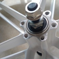 Velg Sepeda Salju 20 Inci, Roda Sepeda Gemuk, Rem Cakram, 12 Jari-jari, Paduan Magnesium, Lapisan Powder Coating