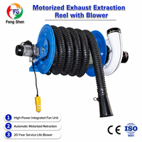 Système d'extraction des gaz d'échappement motorisé à point fixe pour atelier automobile, extracteur de gaz pour parking, extracteur de fumée pour garage