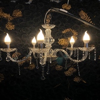Support de lustre de mariage, 5 supports de lumières de mariage, lustre en cristal pour la décoration de fêtes, événements et éclairage de scène