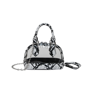 Nuova Borsa a Tracolla Trasparente a Forma di Conchiglia in PVC, Design alla Moda per Uso Quotidiano Femminile - Product Image 1