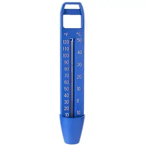 Pocket Scoop Reservoir Pool Thermometer with Large EZ Read Display & Cord Shatter Proof Swimming Pool Maintenance Equipment f