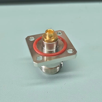 HF-Stecker N Typ Metall 4 Löcher Flansch halterung Anschluss für RG402 Cabe SF141-50 kabel