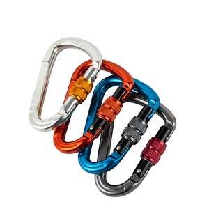 Mosquetón Tipo D de Alta Calidad de <span class=keywords><strong>25</strong></span> <span class=keywords><strong>KN</strong></span> para Escalada en Roca y Montañismo, Diseño Giratorio en Forma de D para Senderismo y Escalada - Product Image 6