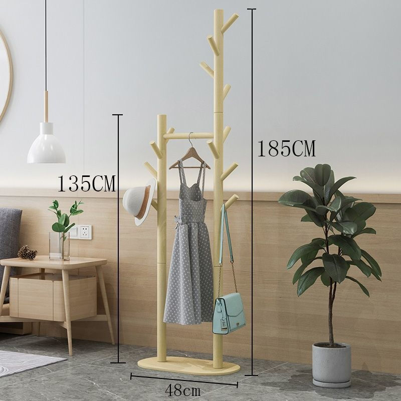 เสาคู่เดี่ยวแขวนไม้ธรรมชาติสี1.85เมตร