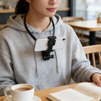 Support de téléphone portable suspendu au cou à hauteur réglable LeadLush pour la poitrine Perspective à la première personne en direct équitation caméra de sport de plein air