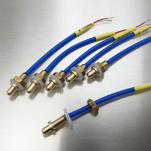 Termopar Tipo K con Brida, Cabeza de Termopar de Cobre y Silicona Azul, Sensor de Temperatura Pt100/<span class=keywords><strong>J</strong></span>/E/<span class=keywords><strong>J</strong></span>/N, VANORM OEM/ODM IP66 USB - Product Image 2