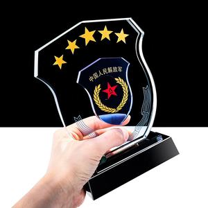 Trofeo in Cristallo Personalizzato per Sublimazione, Premi d'Onore per Poliziotto e Militare in Pensione, Trofeo e Medaglie in Cristallo per Souvenir - Product Image 5