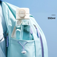 Bouteille d'eau à pulvérisation grande capacité, gourde portable en plastique pour sports de plein air pour hommes, femmes, étudiants, enfants, tasse anti-fuite pour l'été