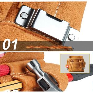 Custom <b>Leather</b> Craft Heavy Duty Top Grain Suede Genuine <b>Leather</b> American Style Straw Fiber Construction Work Medical Kit - Product Image 6