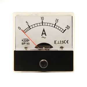 Bp-45 AC ampermetre 20a 50*50 yüksek kaliteli hareketli demir ampermetre