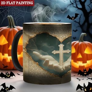 Ceramic Travel <b>Tea</b> <b>Mug</b> 11oz Frosted Black Heat Activated Color Changing Cup - Product Image 6