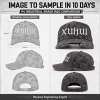 Casquette de baseball camouflage vieillie avec logo personnalisé, casquette trucker déchirée, broderie 3D en relief, casquette gothique, une image, réplique 100%, MOQ 50