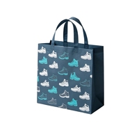 Sac non tissé laminé brillant imprimé sur mesure pour emballage cadeau de boutique de cosmétiques, vente en gros