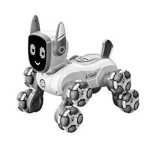 Perro Robot Inteligente con IA, Perro Mecánico de 8 Ruedas con Acrobacias, Juguete con Control Remoto Inalámbrico, Juguete de Plástico para Niños - Product Image 1