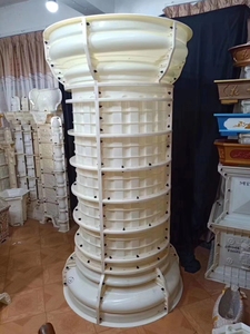 Columna de <span class=keywords><strong>punta</strong></span> de cabeza de pilar de cemento Columnas de hormigón prefabricadas Molde Bonsai Columna de molde personalizada - Product Image 3