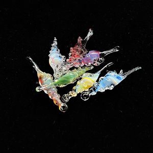 Imported Material Pure Handmade Glass Conch Pendant Glass Imitation Conch Ornament Diy Vintage Craft Gift As <b>Present</b> - Product Image 2