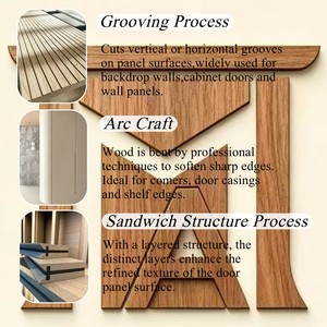 Meubles de chambre à coucher de style européen intégrés avec <span class=keywords><strong>dressing</strong></span> et îlot de bureau élégant à cannelures - Product Image 4