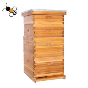Suministros para Colmenas de Abejas Langstroth, Componentes de <span class=keywords><strong>Madera</strong></span>, Colmenas de Abejas de 4 Niveles, Recubiertas de Cera de <span class=keywords><strong>Madera</strong></span> - Product Image 5