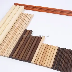 Natural Ecofriendly Unfinished Wood Walking Stick Blanks Signs Broom Handle Wooden Stick Billiard Cue Round Handcraft