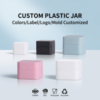 Gel Uv vide personnalisé crème carrée pots de soins de la peau en plastique pot d'échantillonnage pot Pp pot 50ml 1Oz pot à ongles
