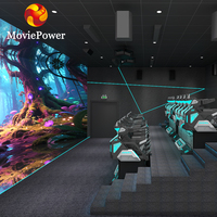 Simulador de Cine de película 5D 9D, películas emocionantes, visión 3D de ojo desnudo, máquina de cine VR, equipo de teatro volador