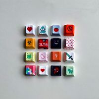 Custom Mechanical Keyboard Key Profile OEM PBT Keycaps Custom Print Backlit Engraved Single Keycaps