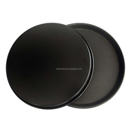 Meilleure Vente Plaque à Pizza Plate en Acier Carbone 11'' 13'' avec Revêtement Antiadhésif Moules à Gâteau Jetables pour la Cuisson à Domicile et au Four