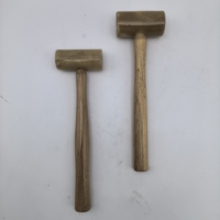 Rawhide Hammer Wooden Handle Music Repair Tool for Saxophone Flute Brass Instruments Also for Jewelry Diy Craft Making