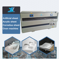 JX AUTO CNC pierre artificielle Surface solide corian feuille chauffage doux cnc four machine