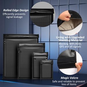 Bolsas Faraday para Teléfonos, Bloqueador de Señales RFID, Bolsa Ignífuga, Impermeable, a Prueba de EMP, Bolsa Oscura para Bloquear la Señal del Teléfono Celular - Product Image 4