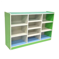 Meubles de bibliothèque couleur bleue aggloméré enfants étagère pour préscolaire