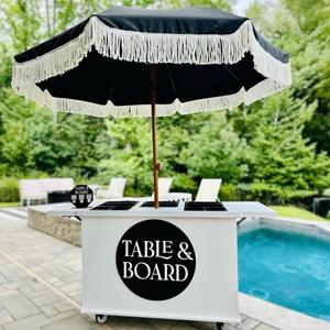 Hot Sale Custom Metal <strong>Food</strong> <strong>Cart</strong> Mobile Milk Tea &amp; Candy <strong>Cart</strong> for <strong>Indoor</strong>/Outdoor Business - Product Image 5