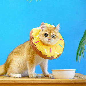 Collar Cono para Mascotas V284 Ajustable de Fibra de Poliéster y Algodón, Tipo Donut, Suave, Tipo Elizabethano, para Gatos, para Protección y Curación de Heridas - Product Image 6